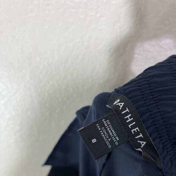 Athleta Navy Blue Brooklyn Jogger Commute Travel Pant Athleisure Size 8 - Picture 3 of 5
